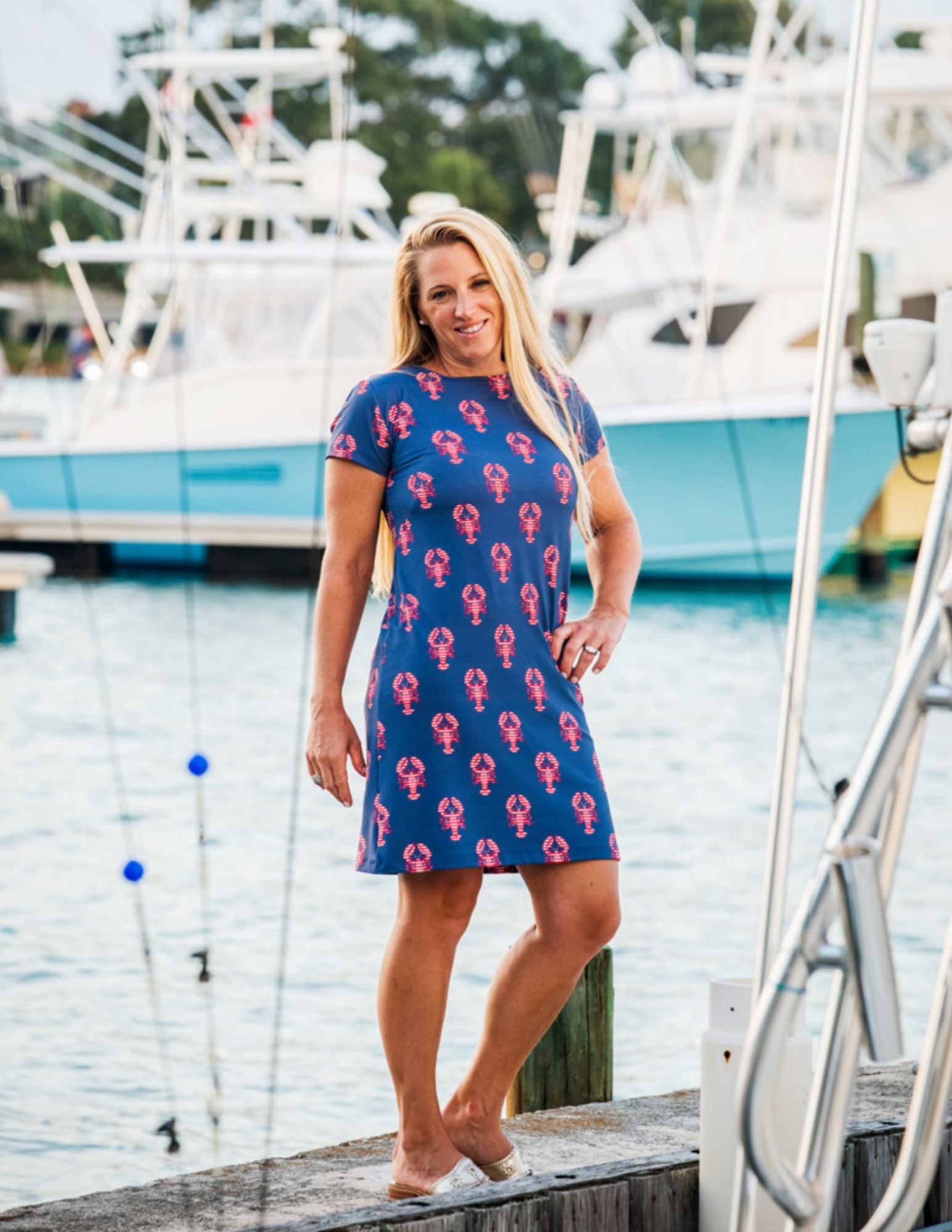 Summer Lovin' in the Marina Lobsters Dress from Sailor-Sailor