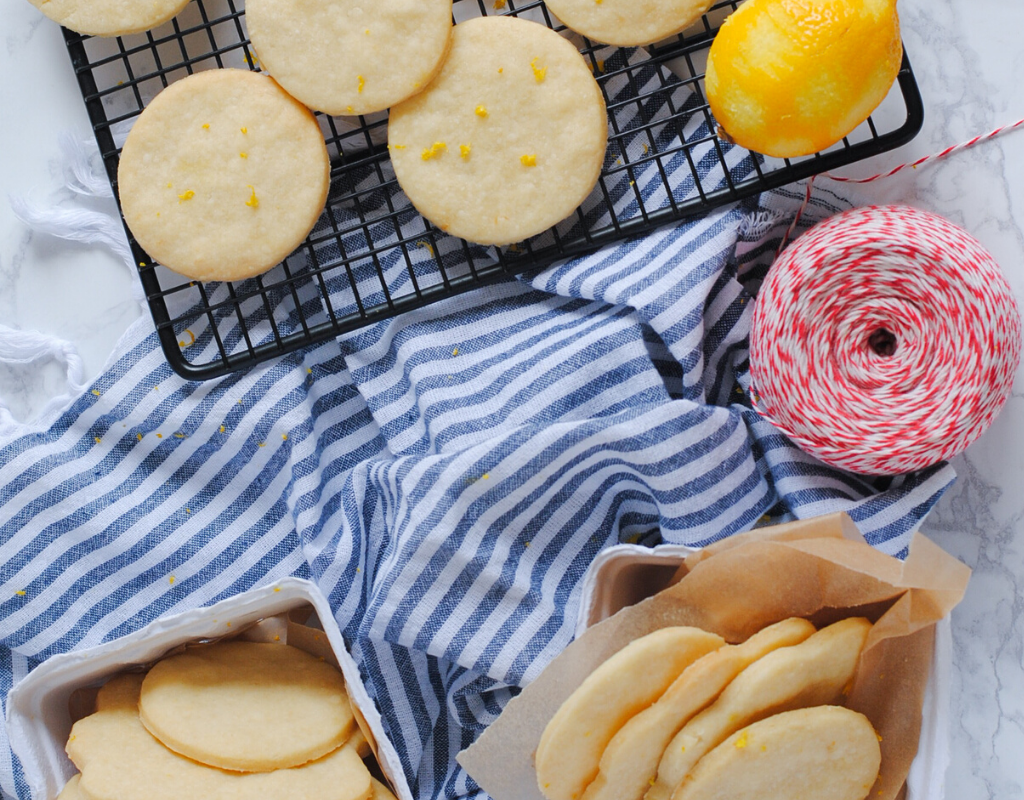 Lemon Shortbread Cookies