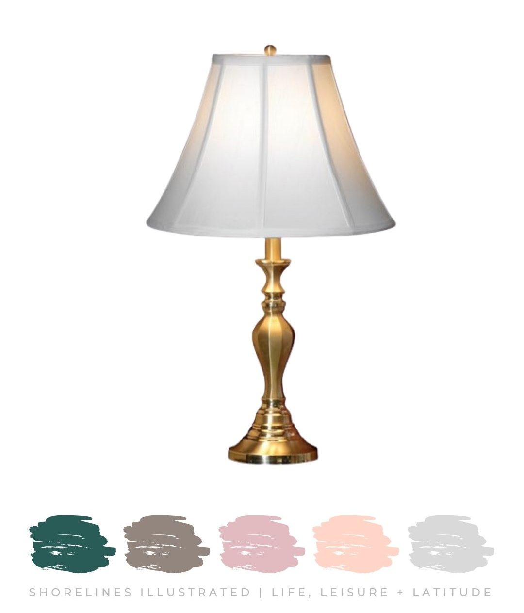 Brass Lamp $275 | ScullyandScully.com