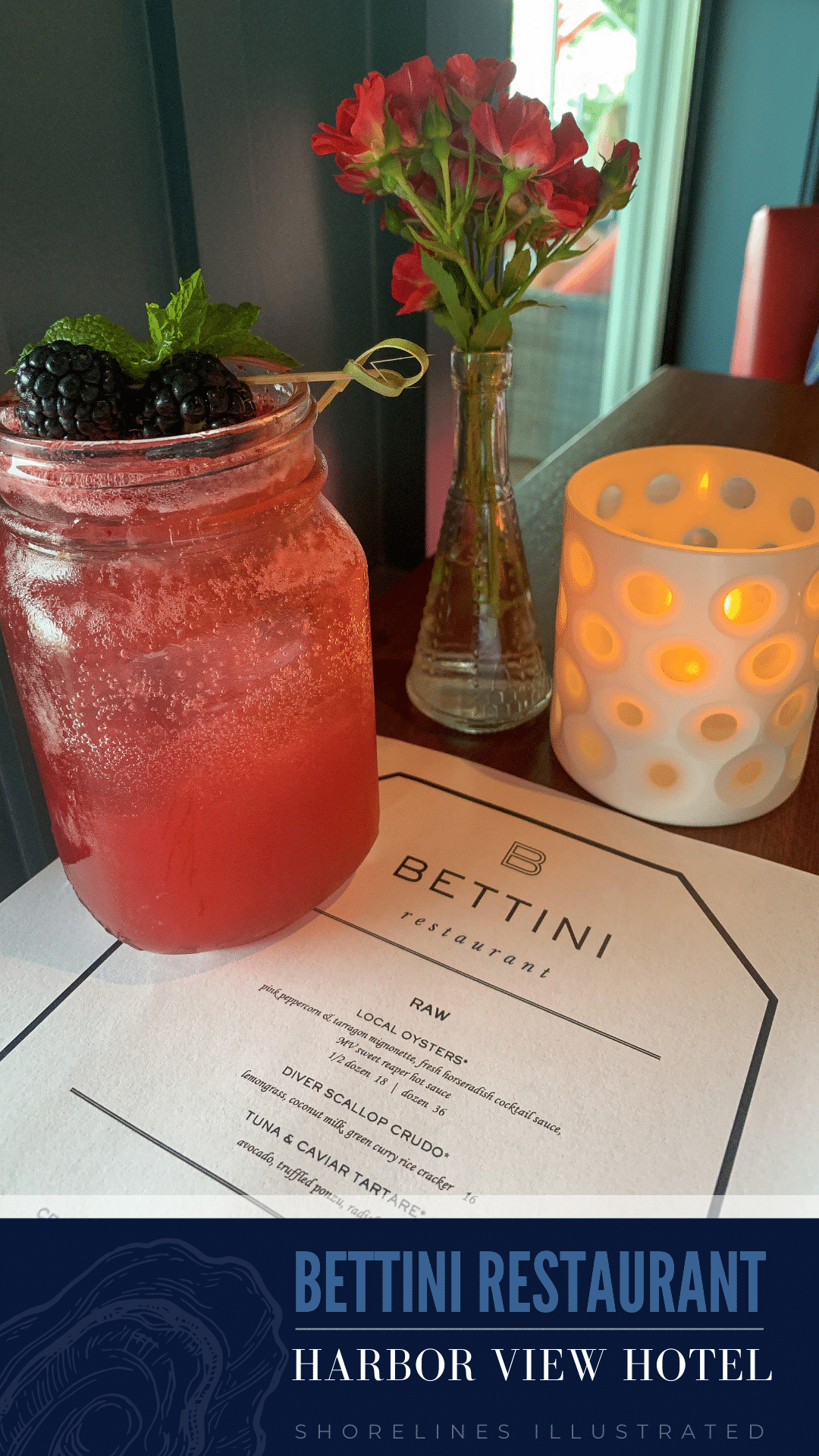 Celebrating a very special occasion at Bettini Restaurant at the Harbor View Hotel in Edgartown Marthas Vineyard