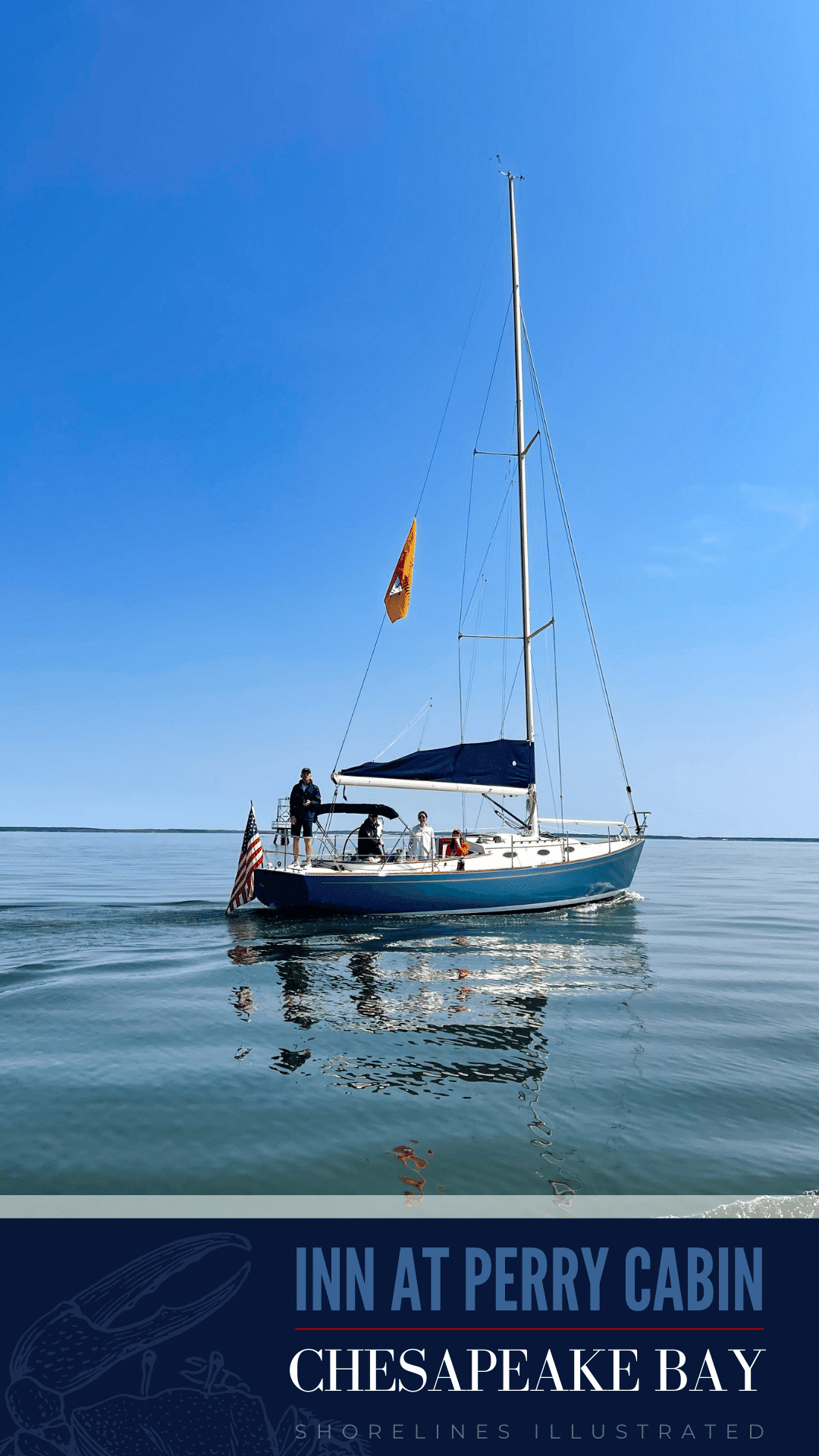 Sailing the Chesapeake Bay at the Inn at Perry Cabin in St Michaels, Maryland