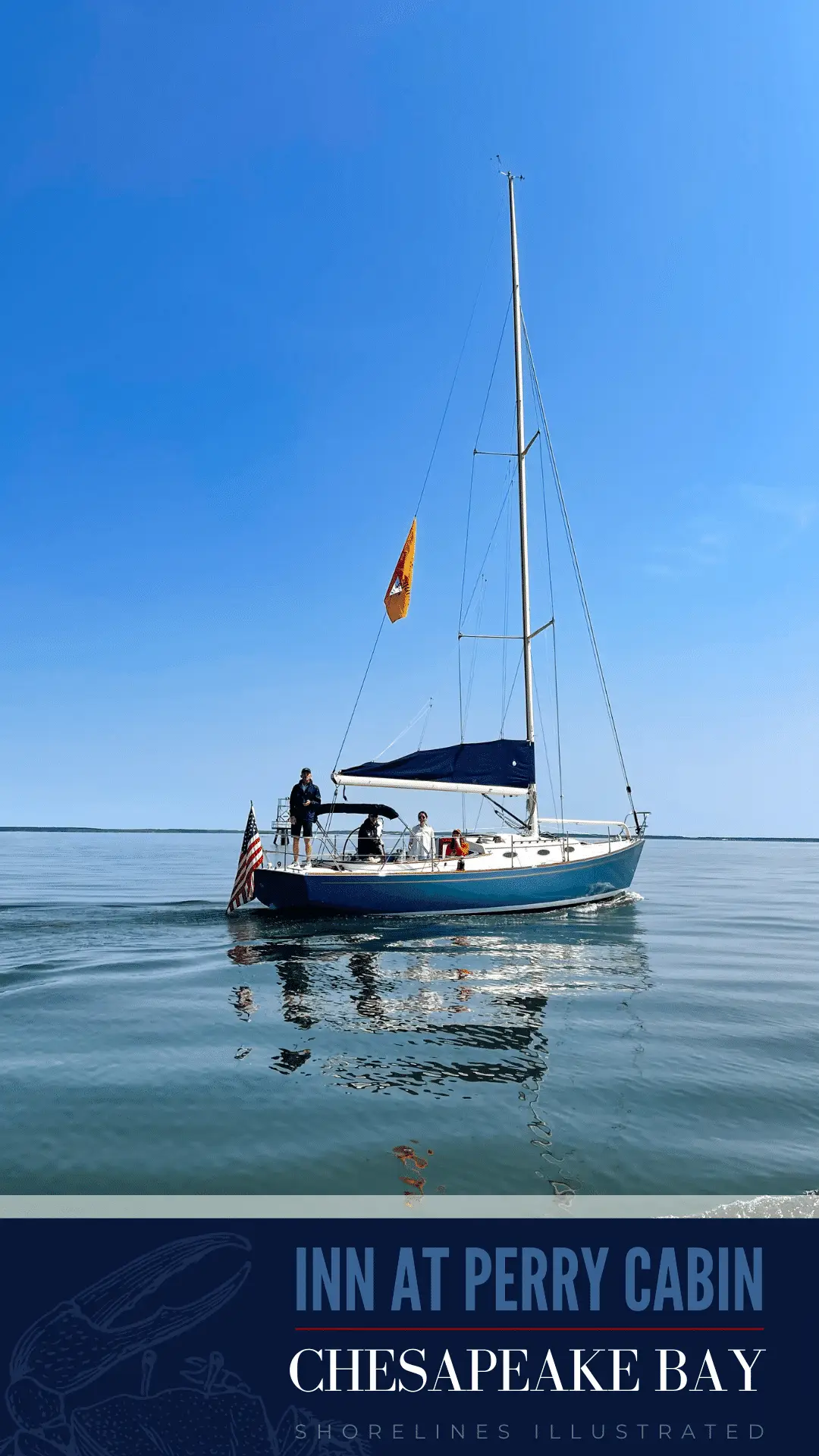 Sailing the Chesapeake Bay at the Inn at Perry Cabin in St Michaels, Maryland