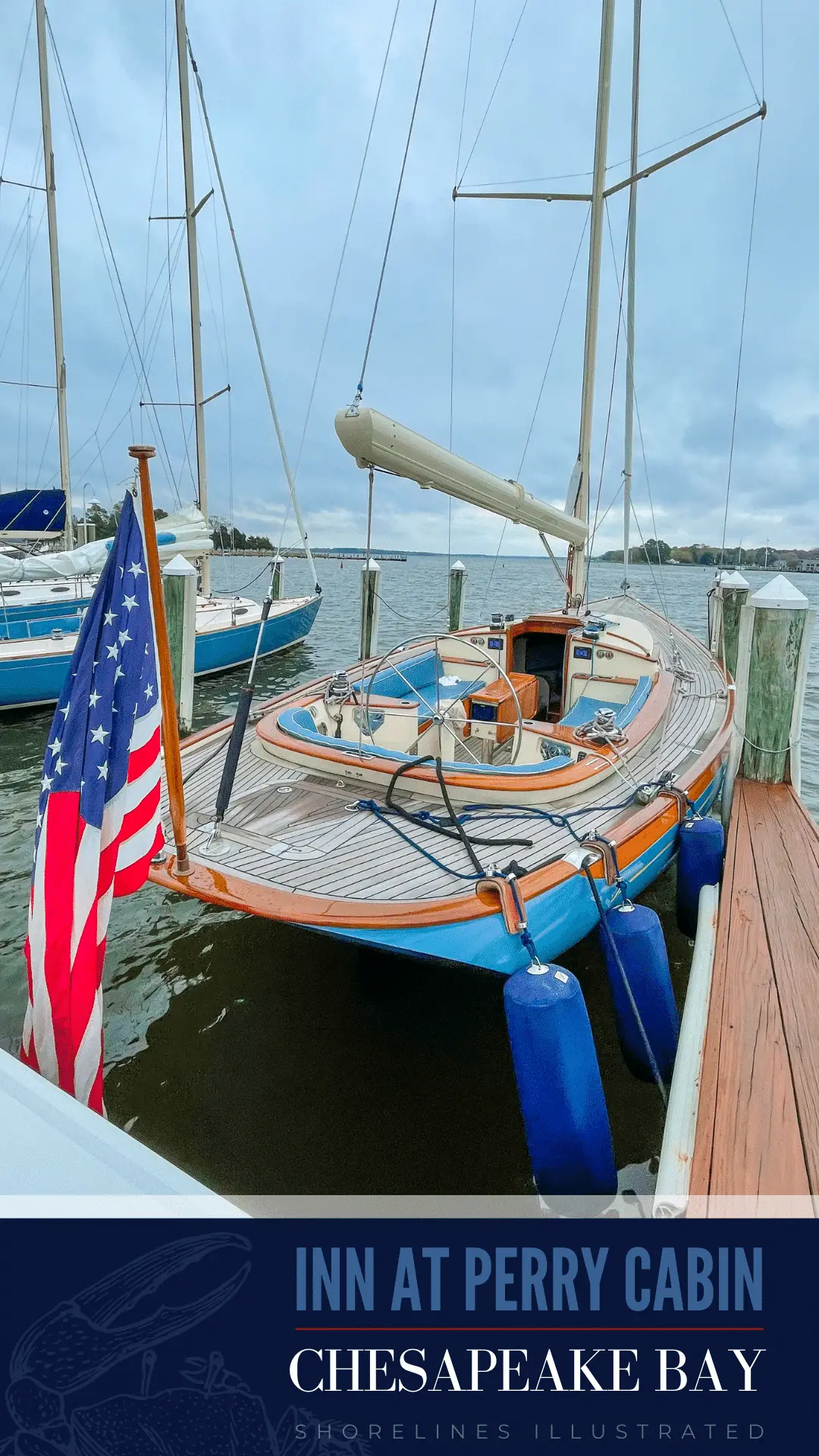 Sailing the Chesapeake Bay at the Inn at Perry Cabin in St Michaels, Maryland