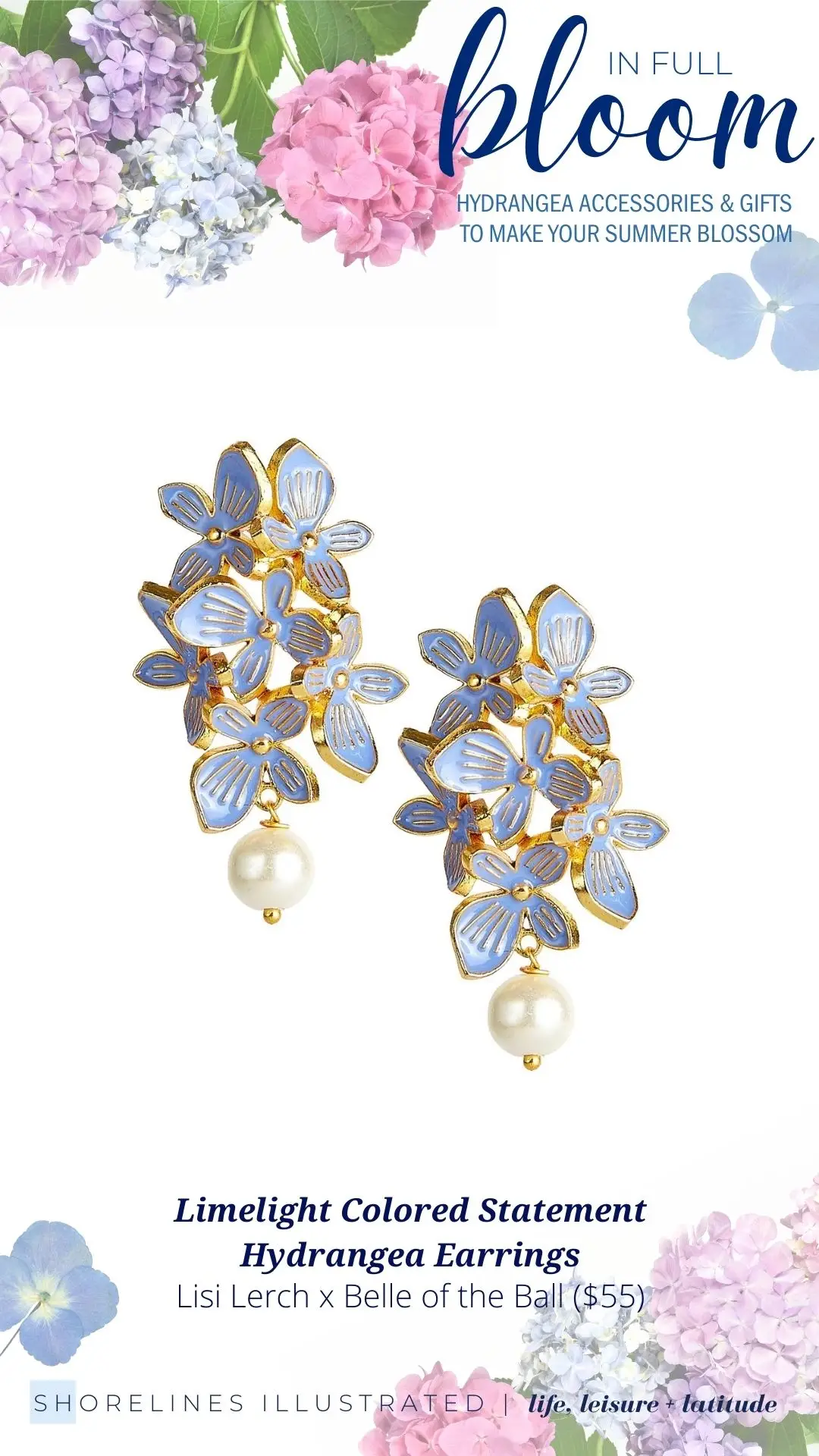 Lisi Lerch x Belle of the Ball Hydrangea Earrings