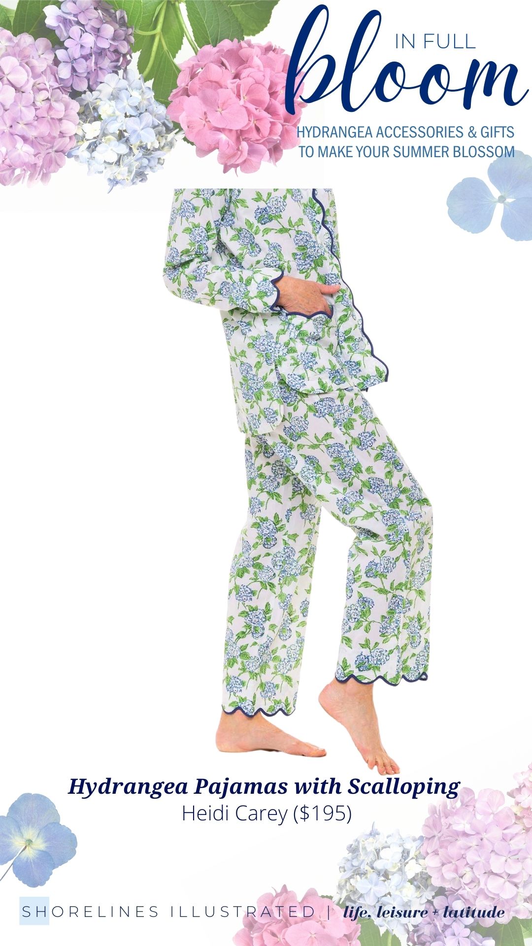 Heidi Carey Hydrangea Pajamas